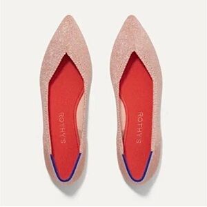 Rothys Rose Gold Points- EUC